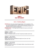 Scope & Sequence 2nd Year